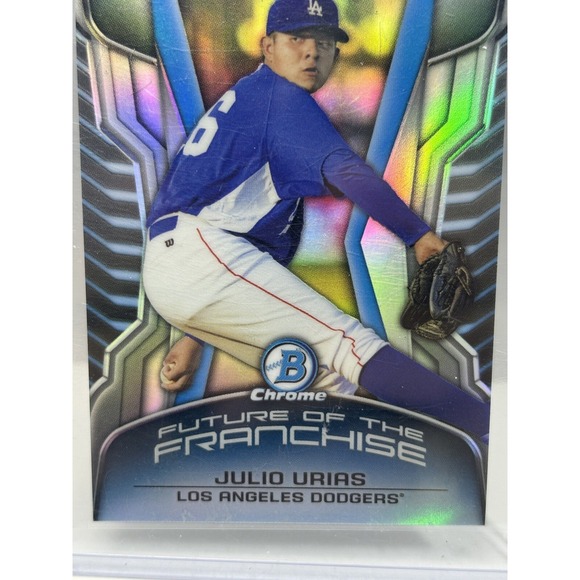 JULIO URIAS, 2014 BOWMAN CHROME, FUTURE OF THE FRANCHISE MINI #FF-JU, DODGERS - Picture 2 of 5